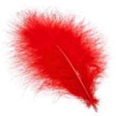 Marabou feather - RED